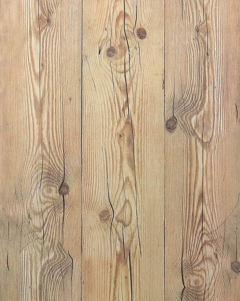 EeeComing Weathered Wood Wallpaper Stick and Peel Wood Contact Paper Wood Plank Removable Wallpaper Wood Look Wall Paper Rustic Reclaimed Distressed 78.7â€x17.7â€ - Image 1